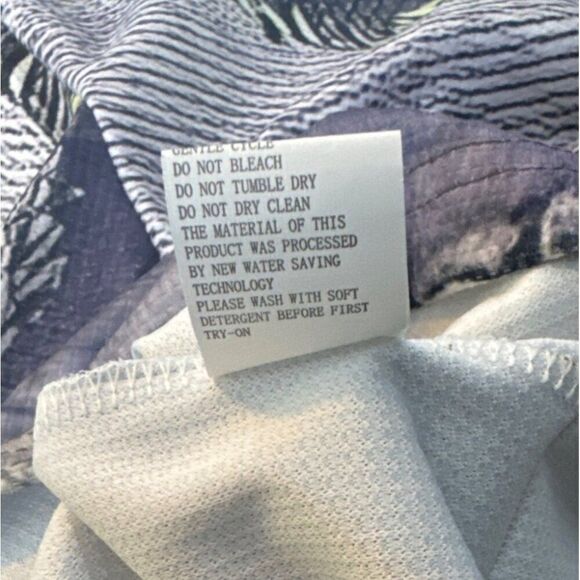 Colorful Patchwork Design Long Sleeve Henley Shirt M - Picture 5 of 5